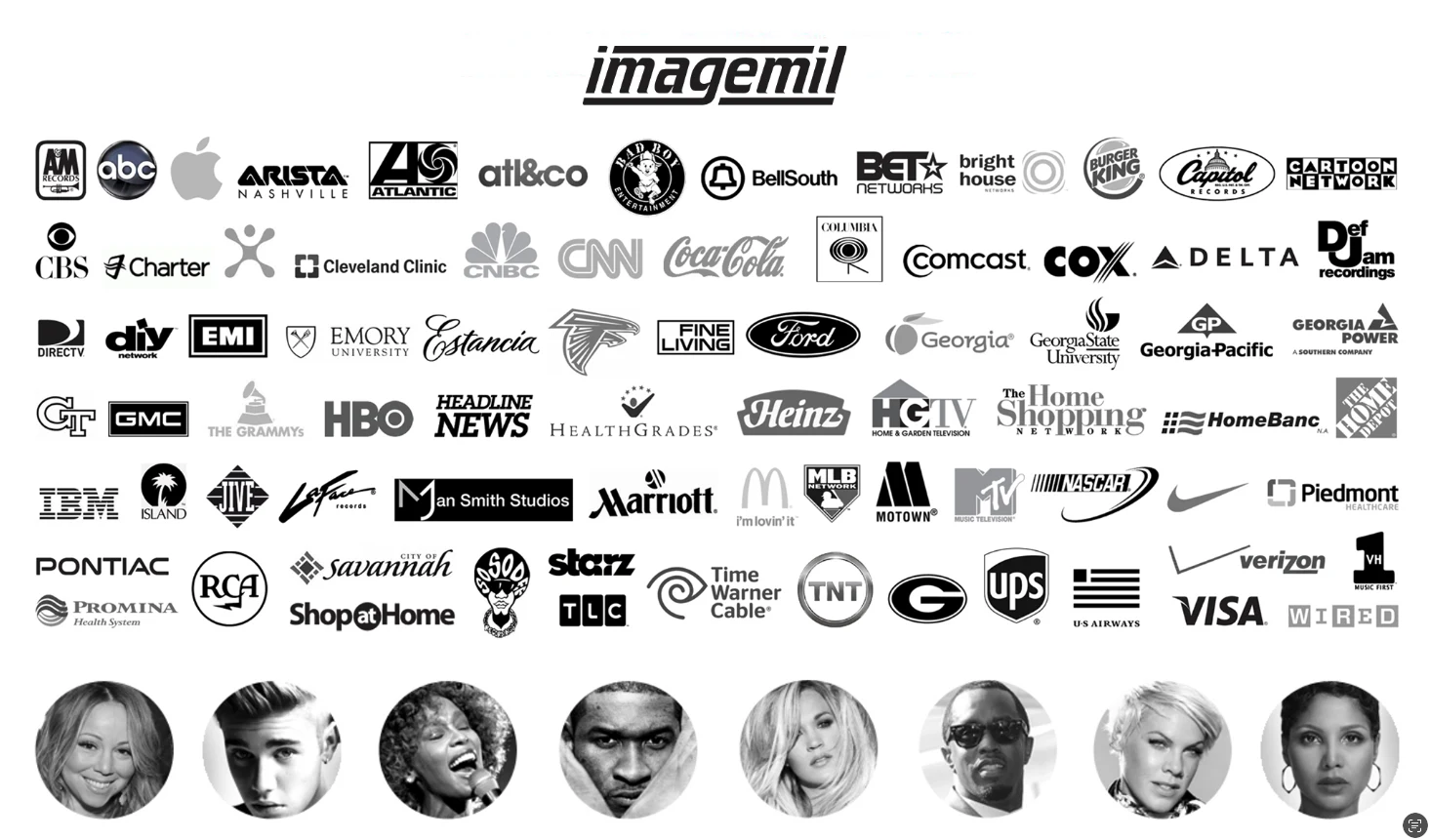 ImageMil client logo wall