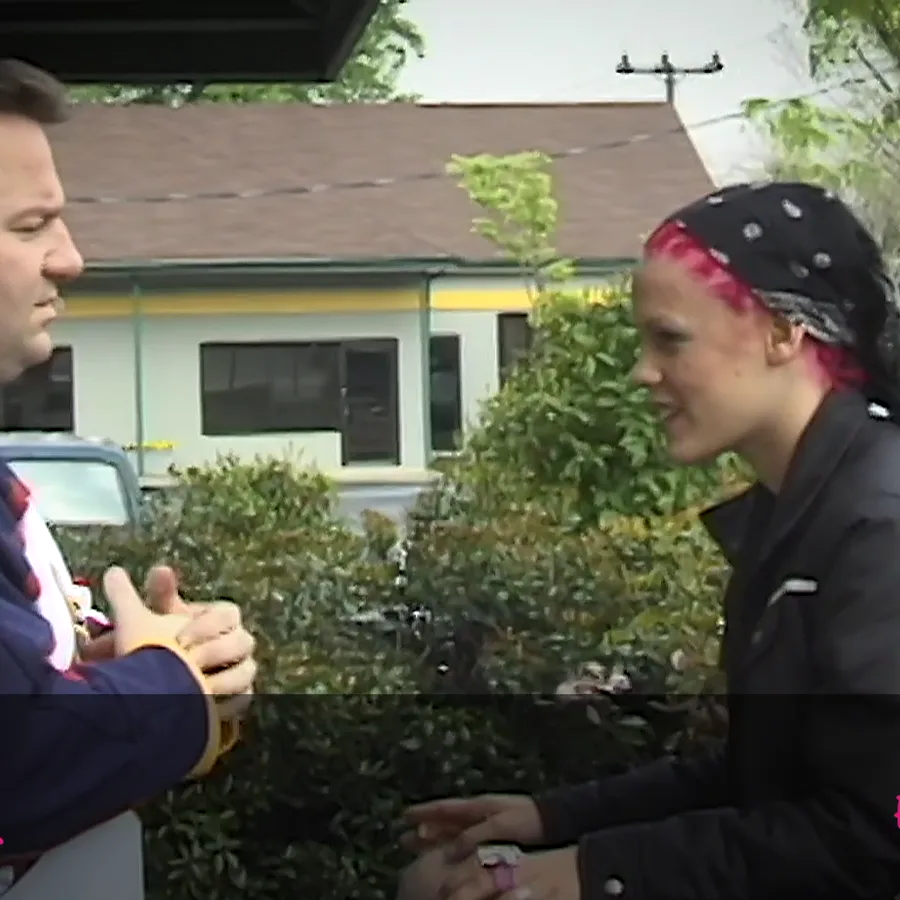 PINK outside the ImageMil studio during production