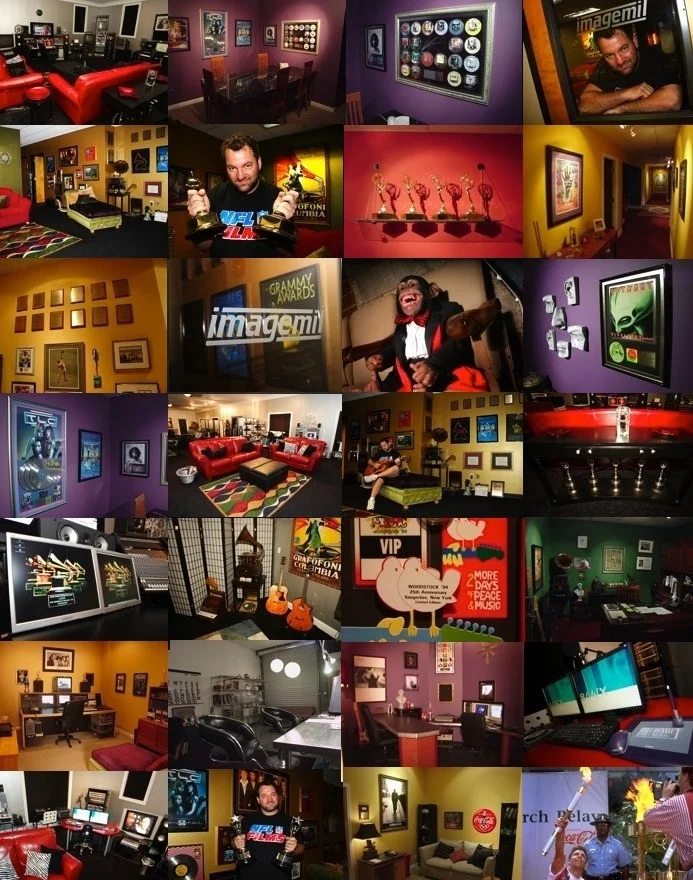 ImageMil's Atlanta studio, production rooms, awards, instruments, and MTV-era memorabilia